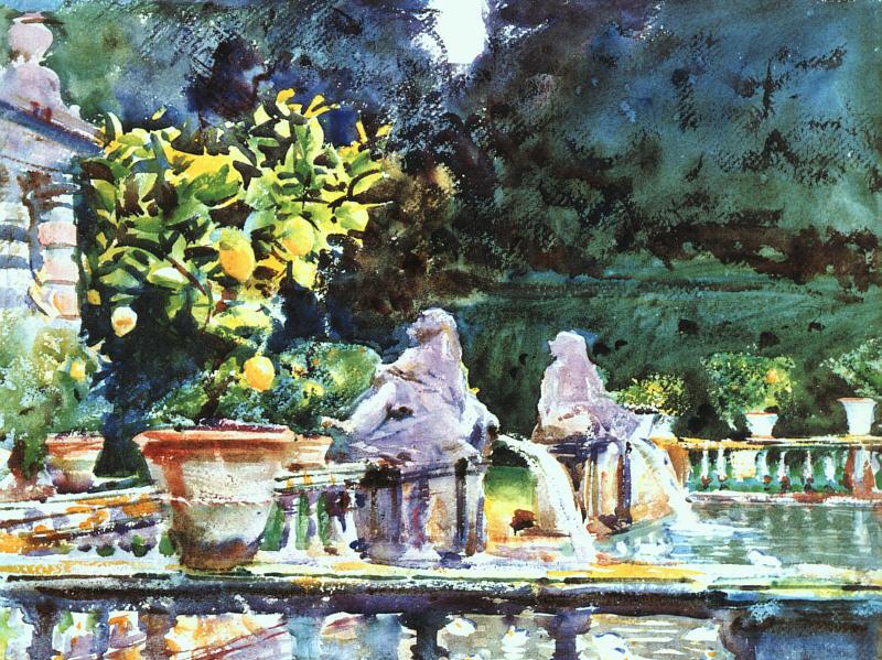 John Singer Sargent Villa di Marlia France oil painting art